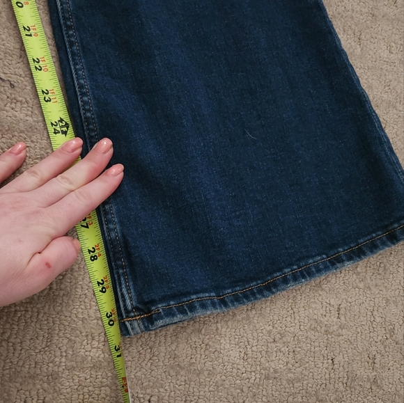 Arizona Highest Rise Vintage 70's Flare Women's Flared Blue Jeans 7 Euc - Picture 7 of 8